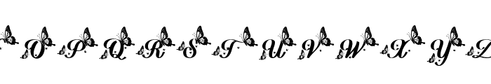 Delightful Butterfly Regular Font UPPERCASE