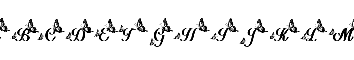 Delightful Butterfly Regular Font LOWERCASE