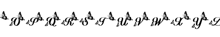 Delightful Butterfly Regular Font LOWERCASE