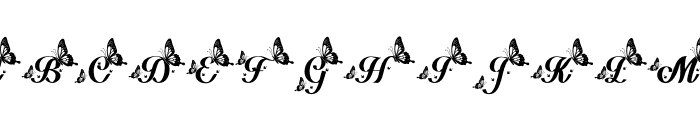 DelightfulButterfly-Regular Font UPPERCASE