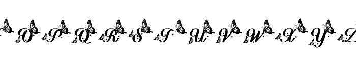 DelightfulButterfly-Regular Font UPPERCASE