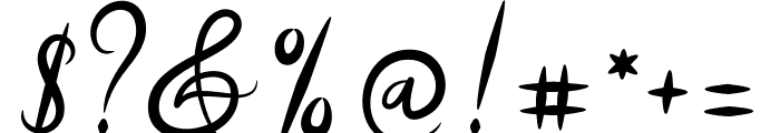 Delina Script Font OTHER CHARS