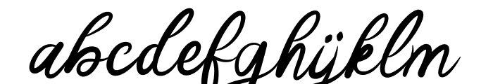 Delina Script Font LOWERCASE