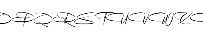 Delion Signature Font UPPERCASE