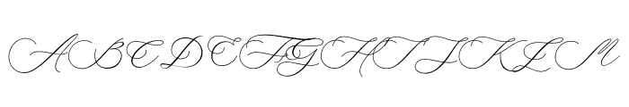 Delisa Italic Font UPPERCASE