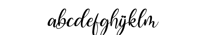 Delisha Glande Italic Font LOWERCASE