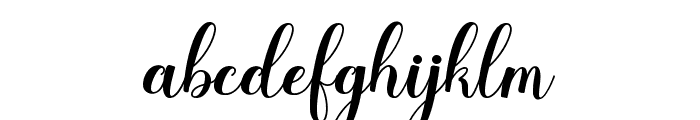 Delisha Vegan Font LOWERCASE