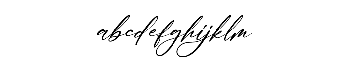 Delistaria Signature Italic Font LOWERCASE