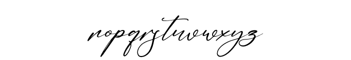 Delistaria Signature Italic Font LOWERCASE