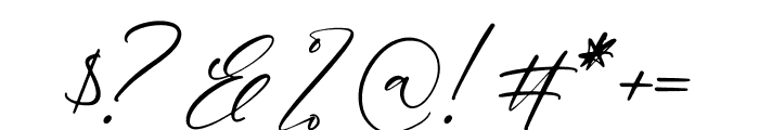 Delistaria Signature Font OTHER CHARS