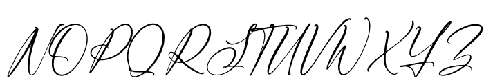 Delistaria Signature Font UPPERCASE
