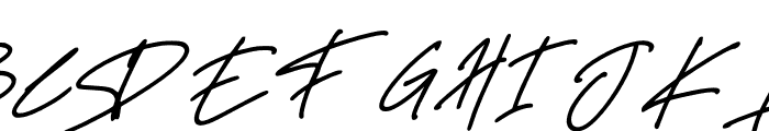 Delistha Signature Italic Font UPPERCASE