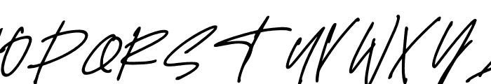 Delistha Signature Italic Font UPPERCASE