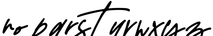 Delistha Signature Italic Font LOWERCASE
