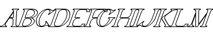 Delith Line Italic Font UPPERCASE