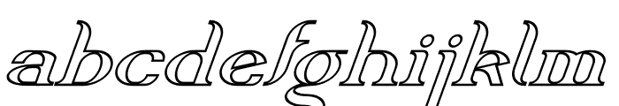 Delith Line Italic Font LOWERCASE