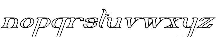 Delith Line Italic Font LOWERCASE