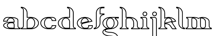 Delith Line Font LOWERCASE