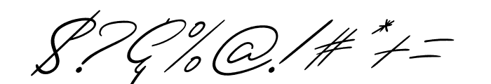 Dellafina Street Italic Font OTHER CHARS