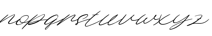 Dellafina Street Italic Font LOWERCASE