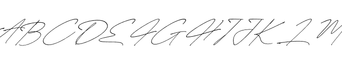 Dellany Signature Italic Font UPPERCASE