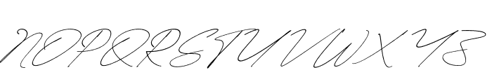 Dellany Signature Italic Font UPPERCASE