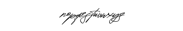 Dellany Signature Italic Font LOWERCASE