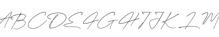 Dellany Signature Regular Font UPPERCASE