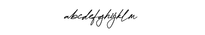Dellany Signature Regular Font LOWERCASE