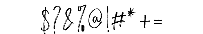 Dellfried Script Regular Font OTHER CHARS