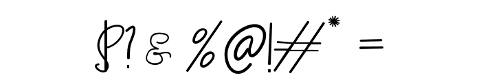 Dellia Script Font OTHER CHARS