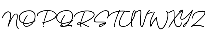Dellia Signature Font UPPERCASE