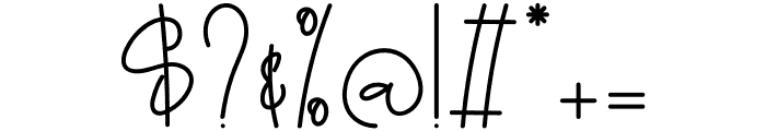 Dellinda Signature Font OTHER CHARS