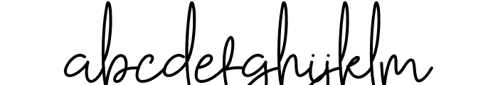 Dellinda Signature Font LOWERCASE