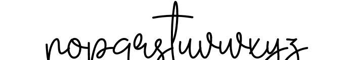 Dellinda Signature Font LOWERCASE