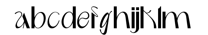 Delmera-Regular Font LOWERCASE