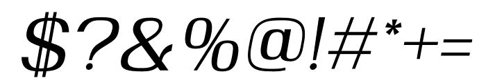 Deloire Italic Font OTHER CHARS