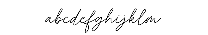 Delphin Light Font LOWERCASE