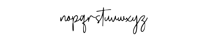 Deltany Signature Font LOWERCASE