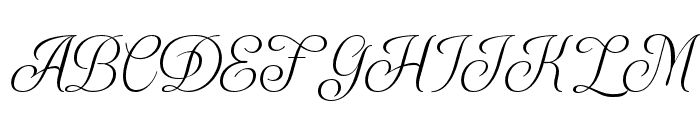 Delugia-Italic Font UPPERCASE