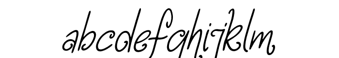 Delviyani Letter Italic Font LOWERCASE