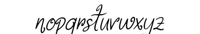 Delviyani Letter Italic Font LOWERCASE