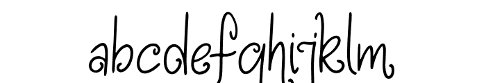 Delviyani Letter Font LOWERCASE