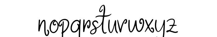 Delviyani Letter Font LOWERCASE