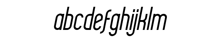 Delvon Light Italic Font LOWERCASE