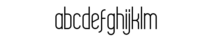 Delvon Thin Font LOWERCASE