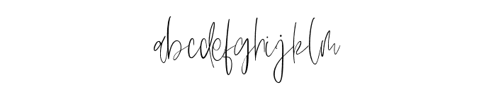 Delycious-Regular Font LOWERCASE
