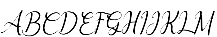 Delyna Italic Font UPPERCASE
