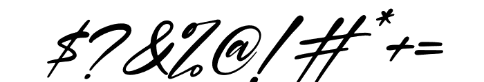 Delynta Italic Font OTHER CHARS