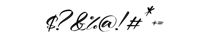 Delysha Italic Font OTHER CHARS